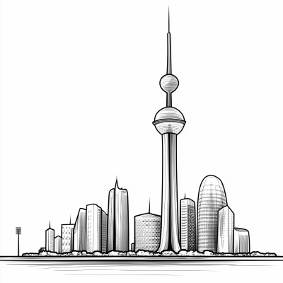 Kuwait City Skyline