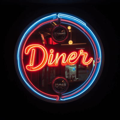 Neon Diner Sign