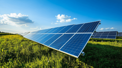 Solar Panel on Green Fields