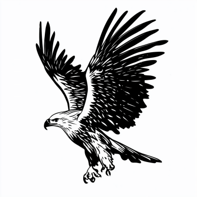 Minimalist Eagle Illustration