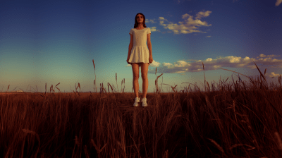 Woman in Wheat Field