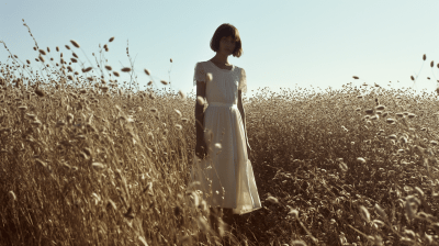 Woman in Wheat Field