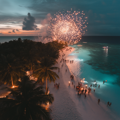 New Year Celebration in Maldives