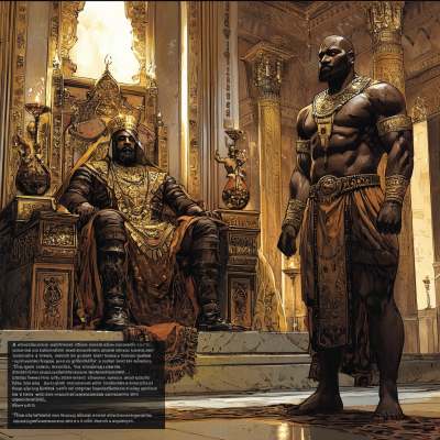 Majestic Sultan in His Palace