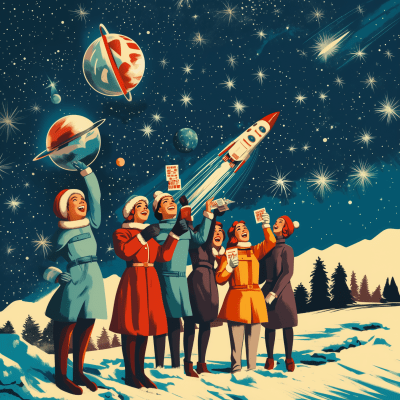 Charity Christmas Lottery in Space