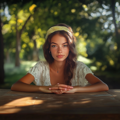 Young Girl in a Park