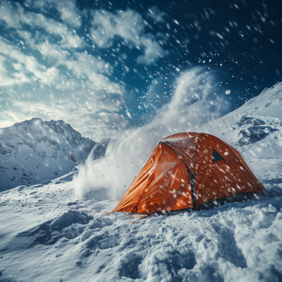 Tent in the Wind