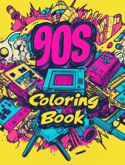 90s Coloring Book