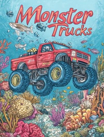 Underwater Adventure with Monster Trucks