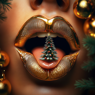 Golden Christmas Mouth