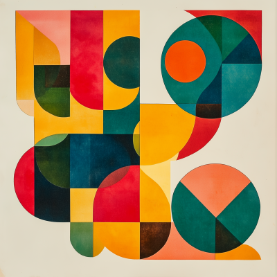 70s Geometric Letterpress Design