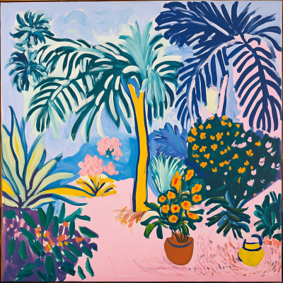 Tropical Matisse Style