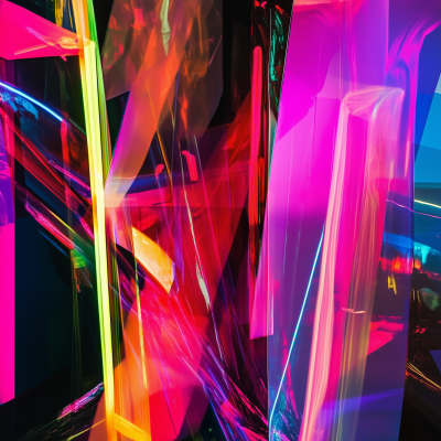 Abstract Neon Photography Art