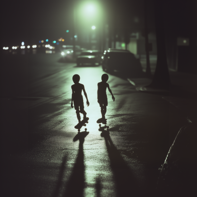 Alien Skateboarding in Miami