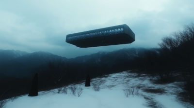 Futuristic Research Center on Mountain