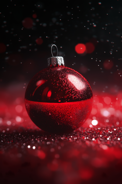 Bright Red Christmas Ornament