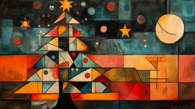 Cubist Christmas Tree