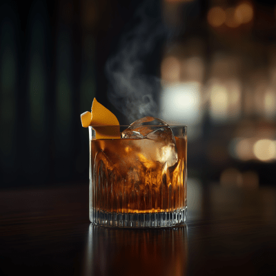 Smoked Old Fashioned Cocktail