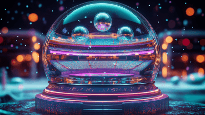 Vibrant Disco Snow Globe