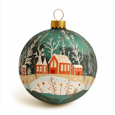 Vibrant Christmas Globe Decoration