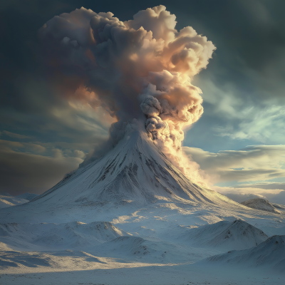 Snowy Eruption