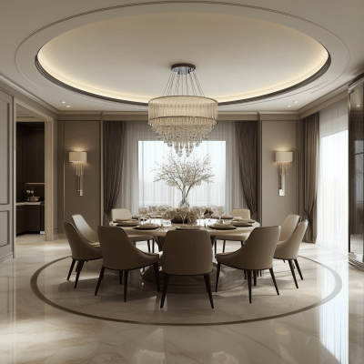 Luxurious Family Dining Area