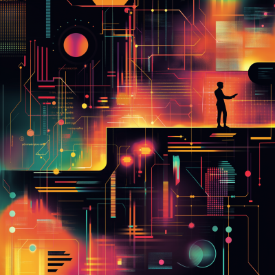 Abstract Game Design Illustration