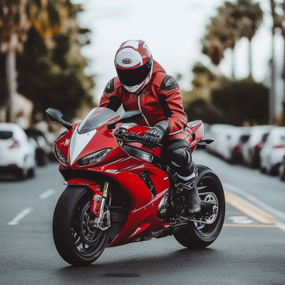 Santa on a Superbike