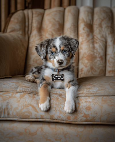 Cute Australian Shepherd Puppy