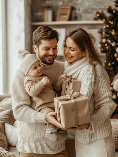 Family Gathering with Gifts