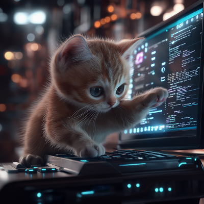 Futuristic Kitten Developer