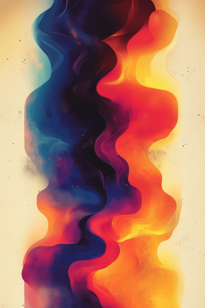 Retro Inspired Abstract Poster