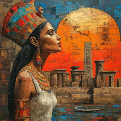 Cleopatra in Vibrant Colors