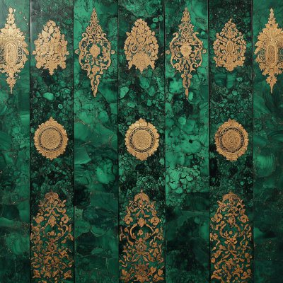 Malachite Carving Panel