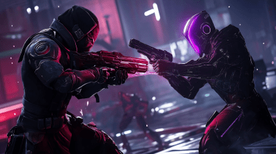 Futuristic Cyberpunk Duel
