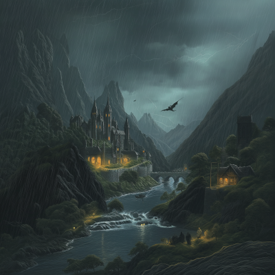 Rainy Fantasy Burg