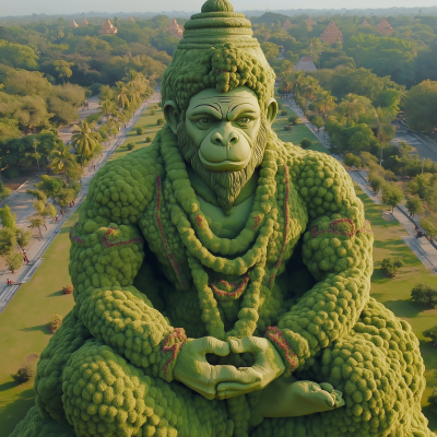 Lord Hanuman Statue Construction