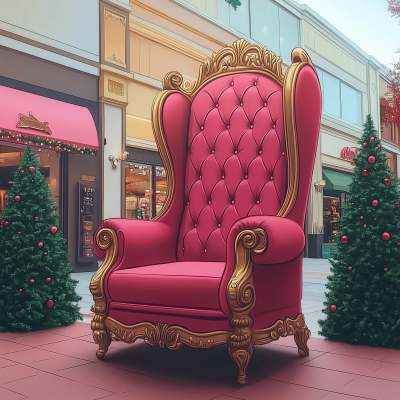 Christmas Throne Chair