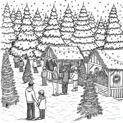 Charming Christmas Tree Lot