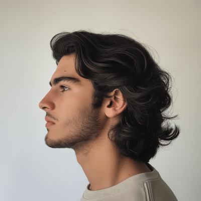Young Man Side Profile