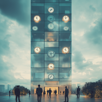 Dynamic Surreal Office Tower