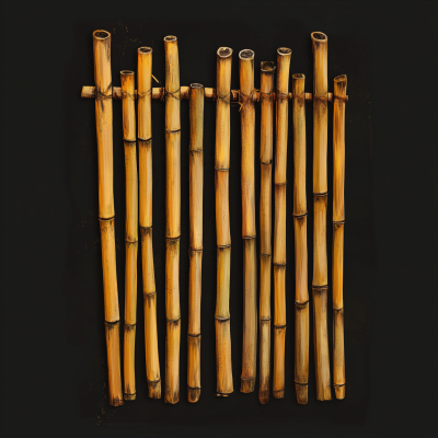 Dried Bamboo Poles Graphic