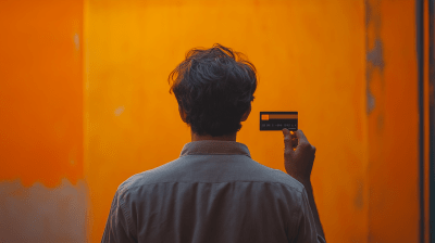 Young Man with Credit Card