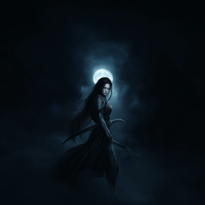 Warrior in Moonlight