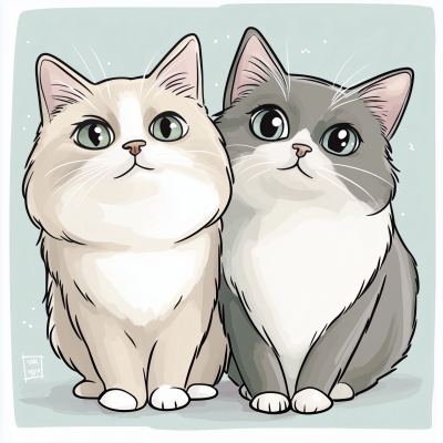 Two Ragdoll Cats at Christmas