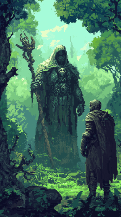 Knight and Druid Encounter