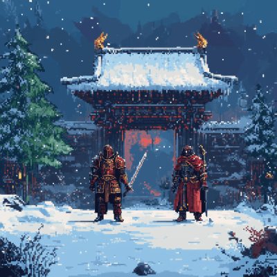 Regal Knights Protecting Winter Shrines