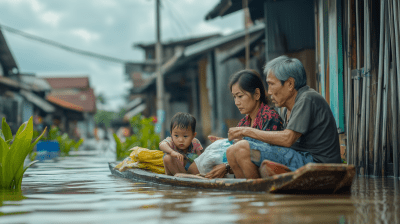 Thai People in Flood