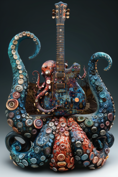 Space Octopus Guitar