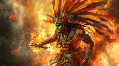 Mexican Aztec Fire God